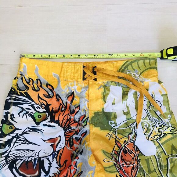 Tattoo Tattoo By Free Spirit Tiger Board Shorts Swim Trunks Size XL EUC - Picture 2 of 10